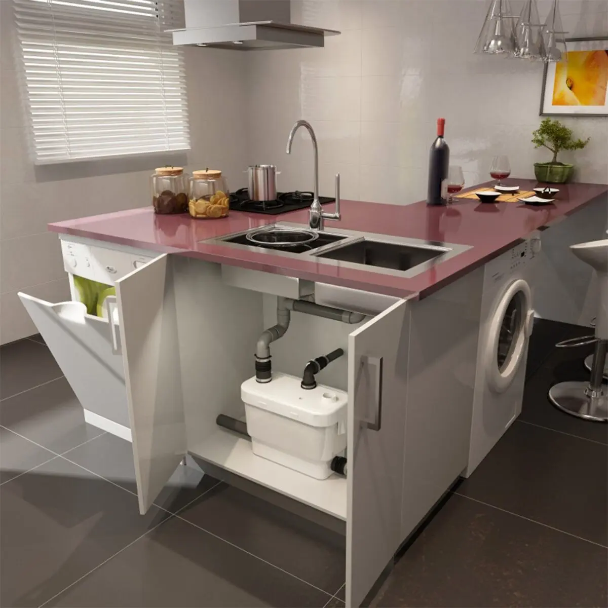 Pompa per acque chiare SFA Sanivite Plus+ - PER LAVABO, LAVATRICE, LAVASTOVIGLIE, LAVELLO - Image 3