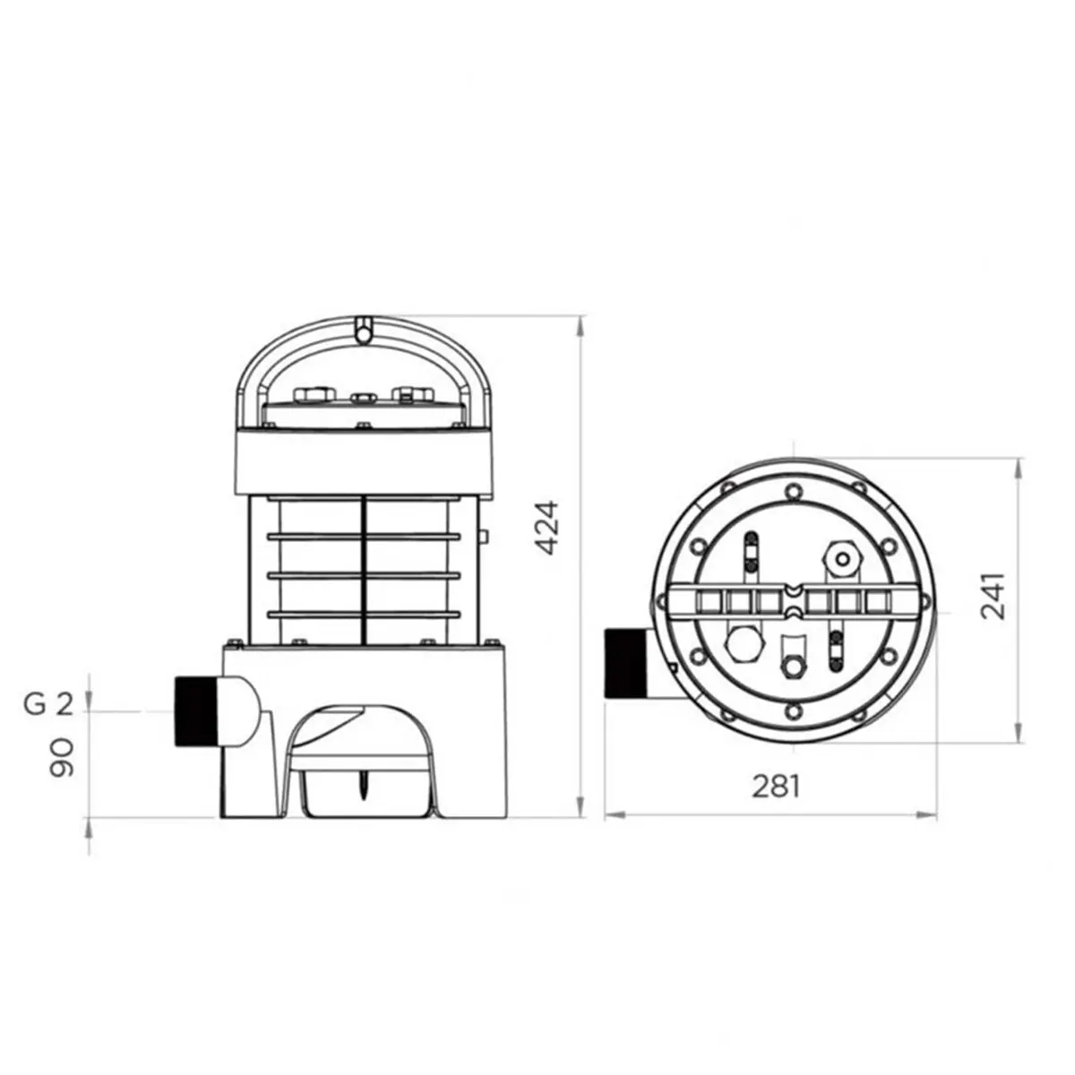 Pompa sommersa Sanipump con sistema di triturazione Sanitrit monofase 1.5 kW - Image 3