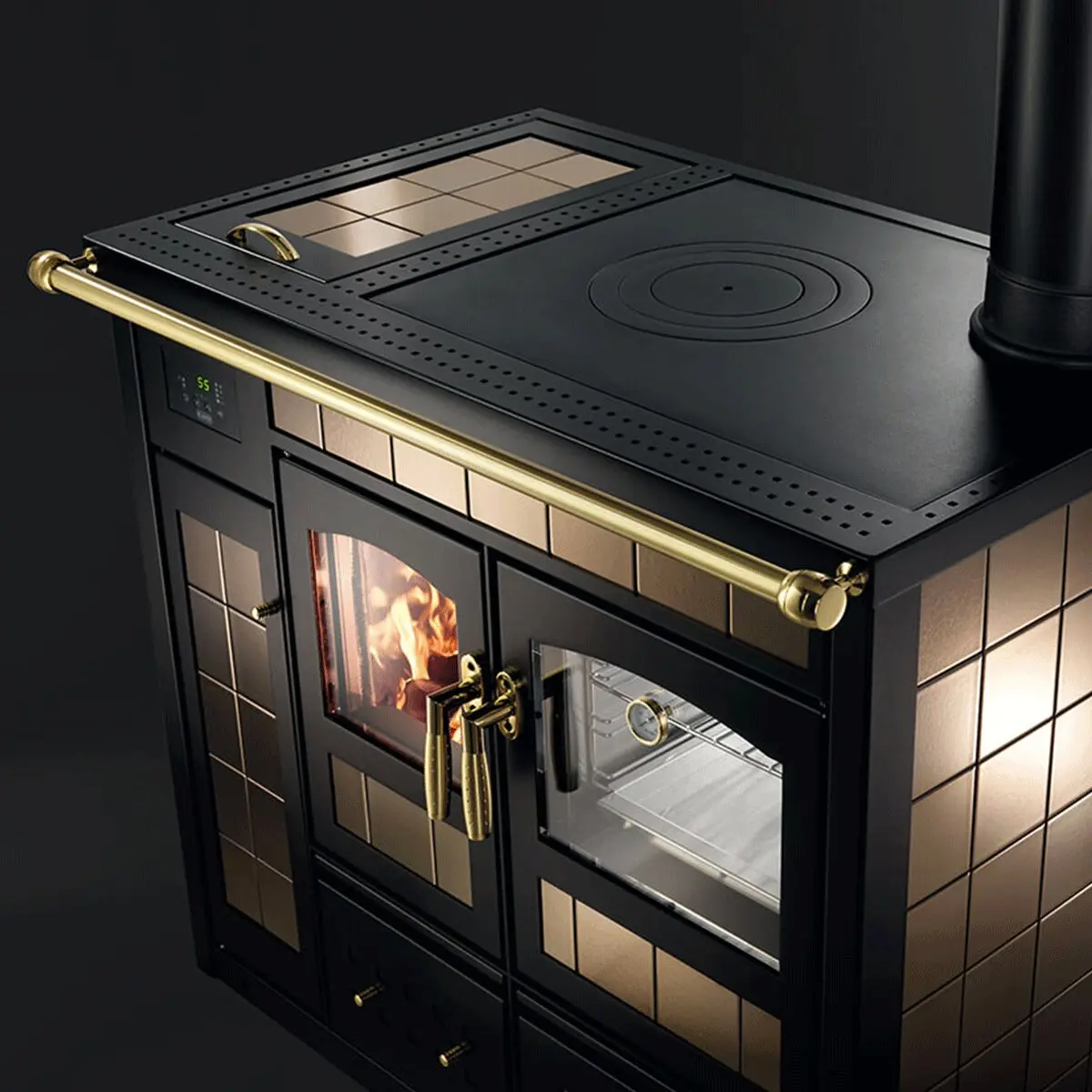 Termocucina a legna klover STORICA K-KP 14 kW Idro + kit ACS - Image 3